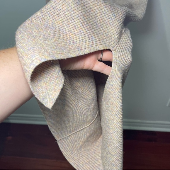 ON 34th Women’s Ribbed Knit Midi Sweater Dress Beige Multicolor casual Size S - Picture 5 of 10